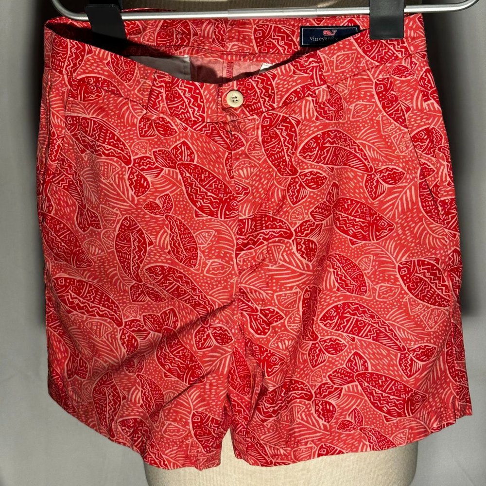 Red Fish Print Vineyard Vines Mens Size 32